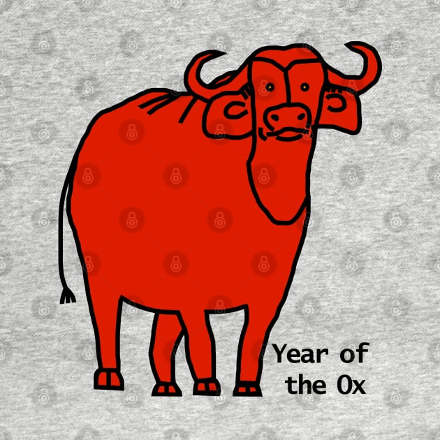 Year of the Ox Red by ellenhenryart